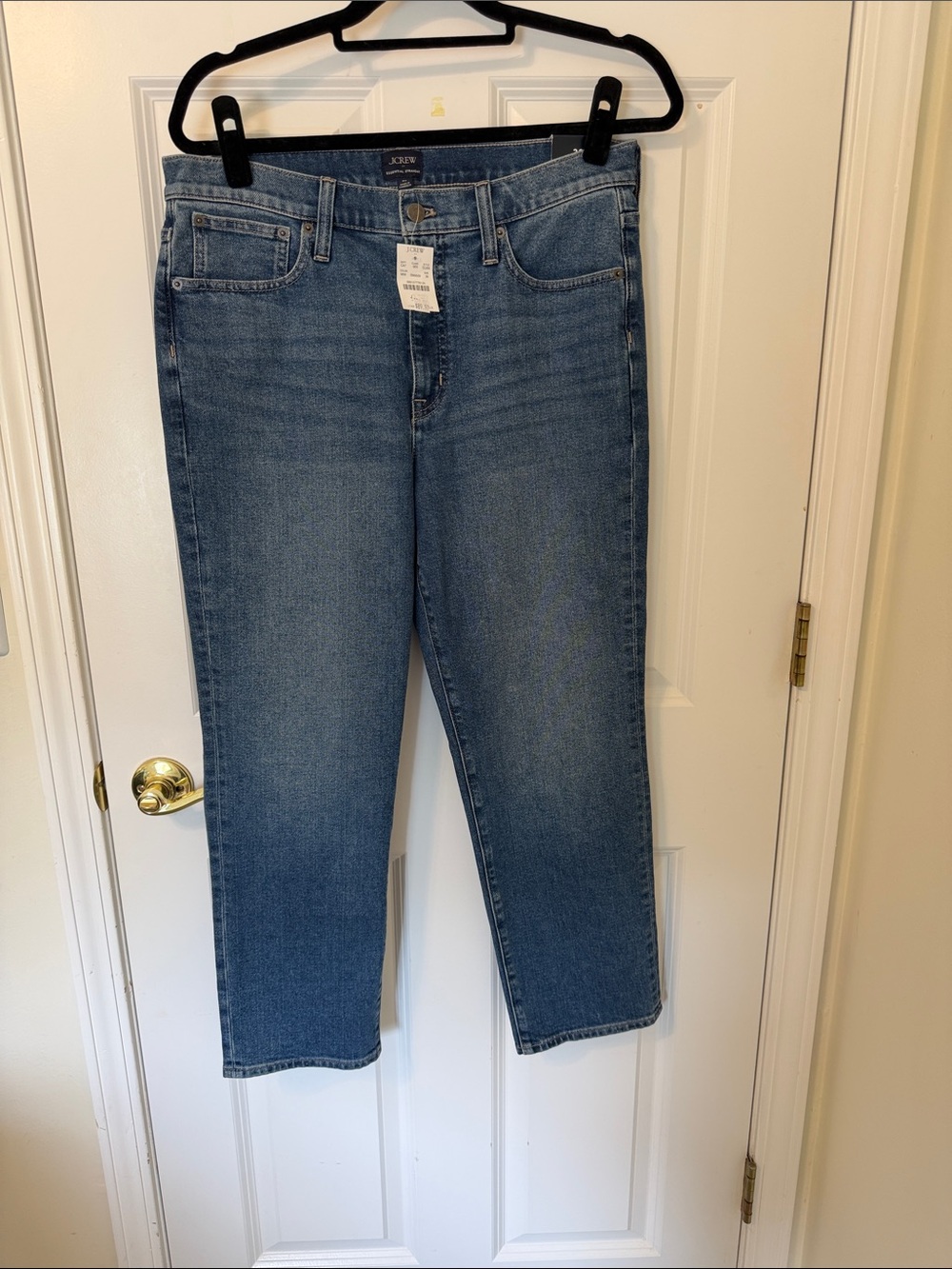 J. Crew Blue Essential Straight-Leg Jeans 30 NWT